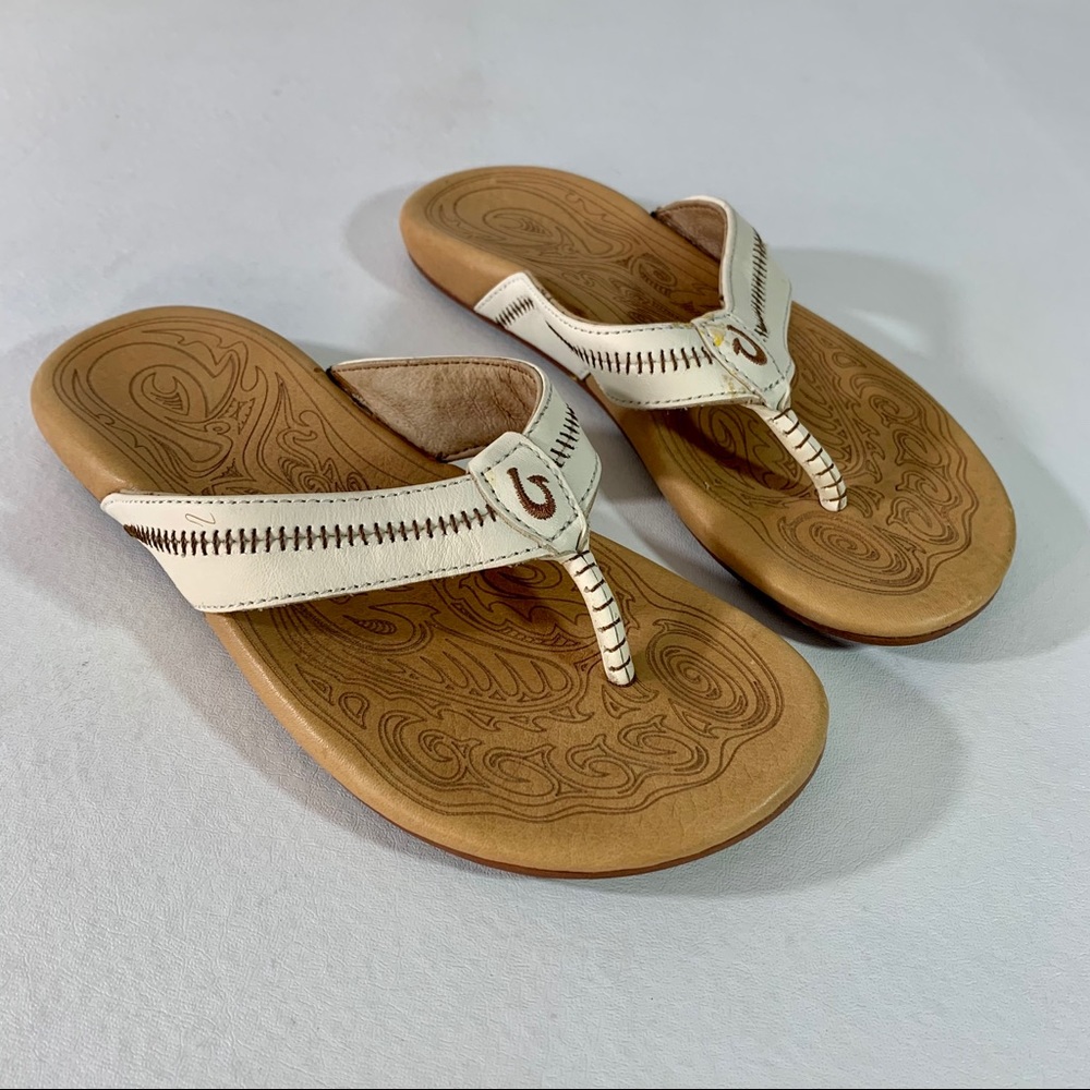 Oulkai Leather Thong Sandals